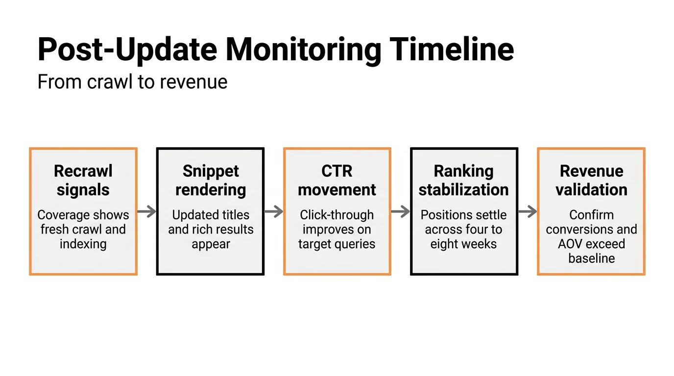 Post-Update Monitoring Timeline