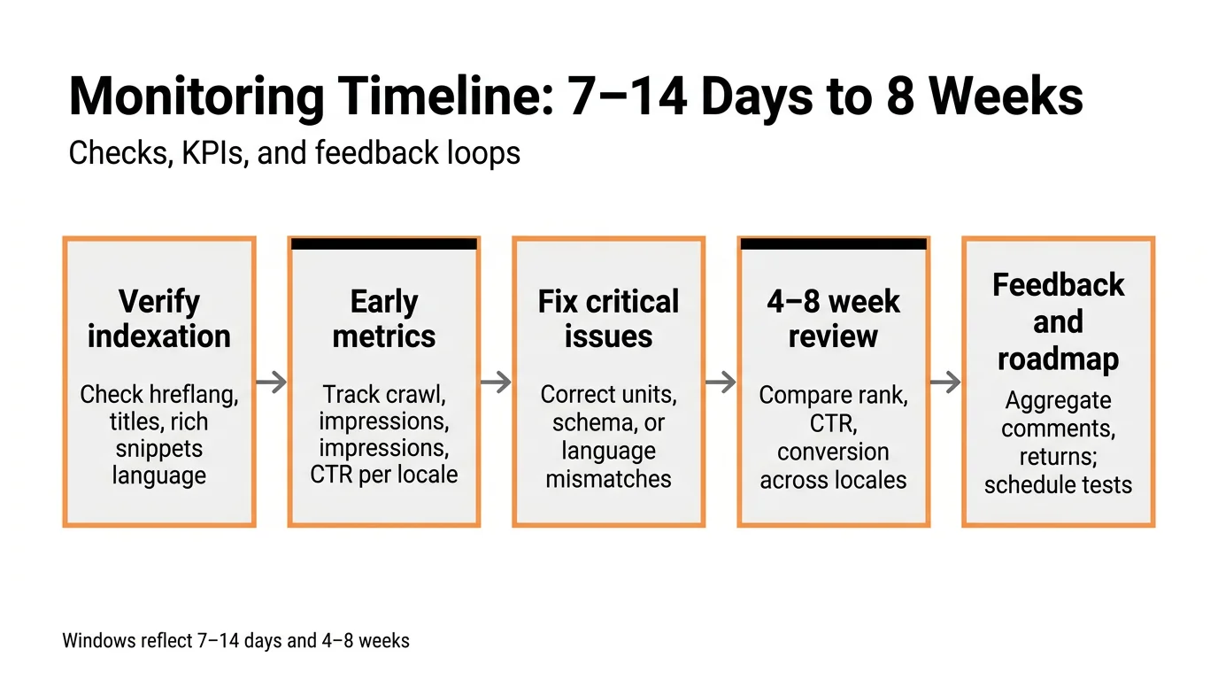 Monitoring Timeline: 7-14 Days to 8 Weeks
