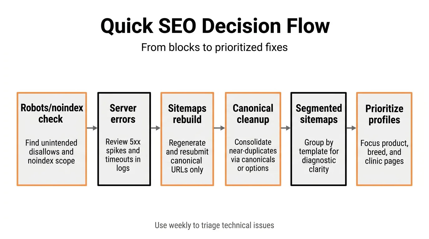 Quick SEO Decision Flow