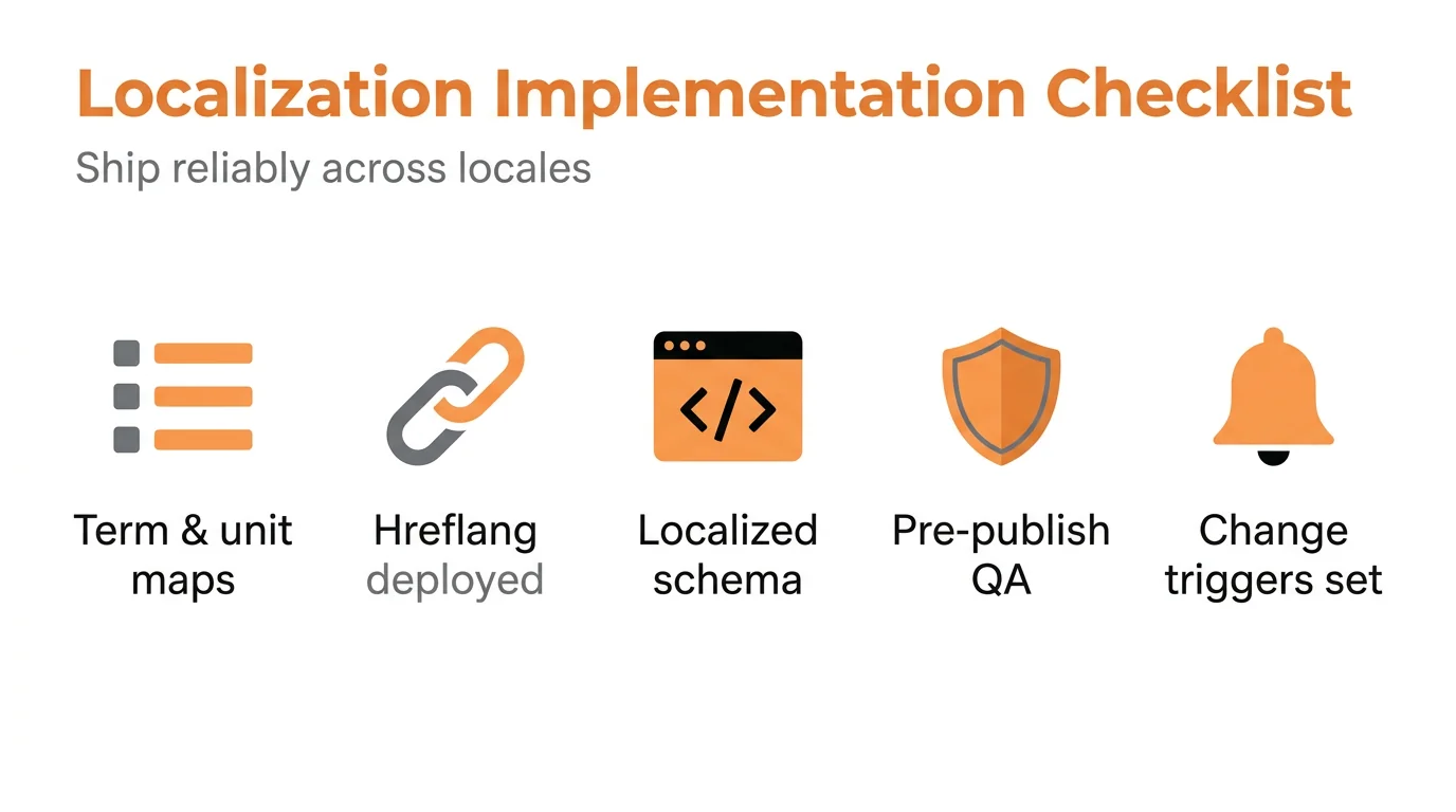 Localization Implementation Checklist