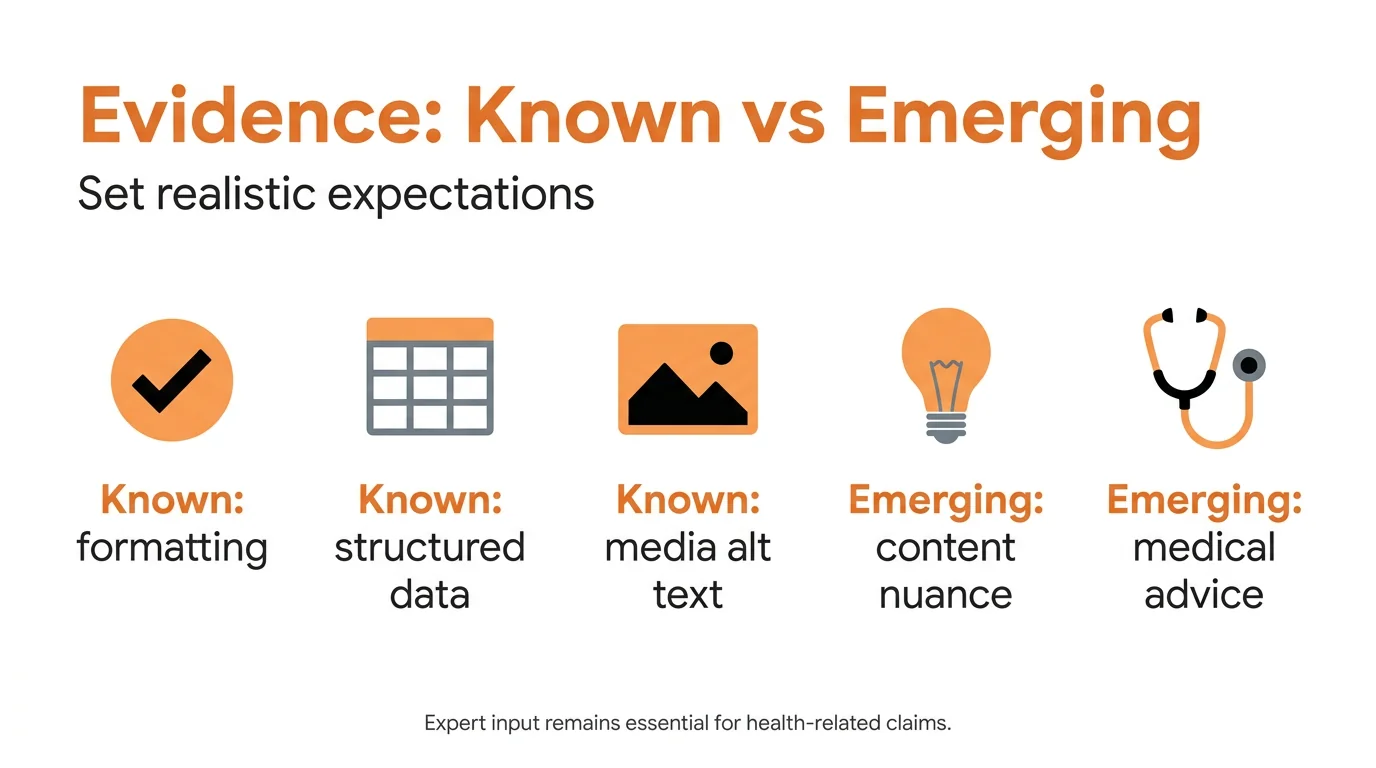 Evidence: Known vs Emerging