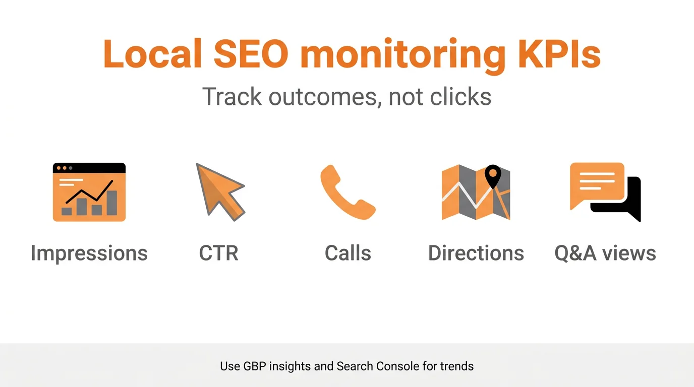 Local SEO monitoring KPIs