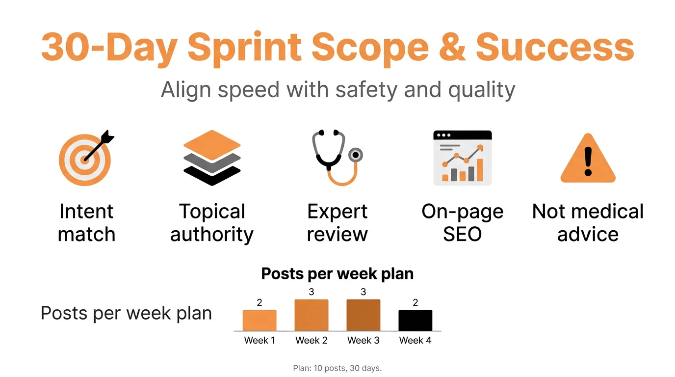 30-Day Sprint Scope & Success