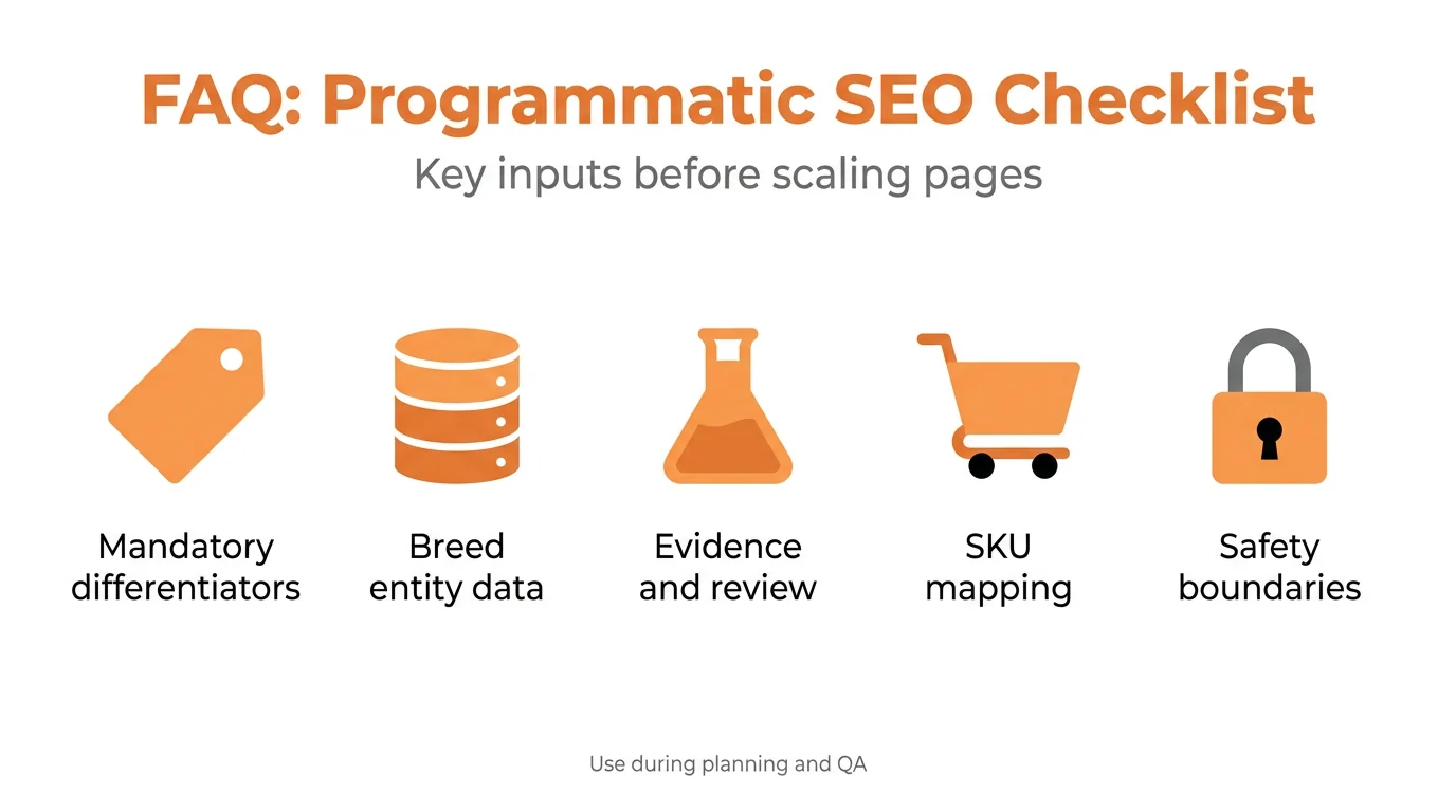FAQ: Programmatic SEO Checklist