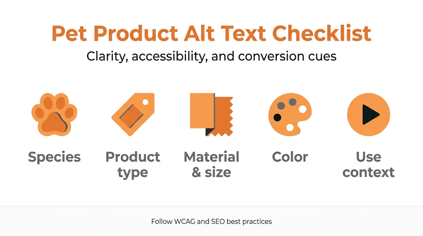 Pet Product Alt Text Checklist