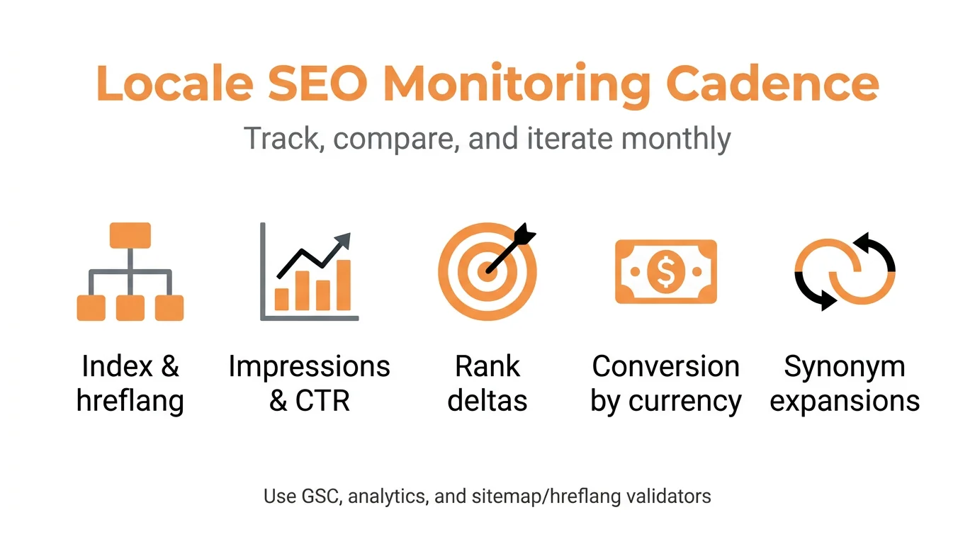Locale SEO Monitoring Cadence