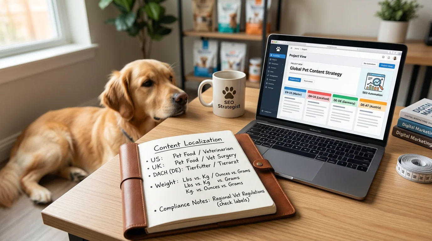 Multilingual Pet SEO: Scale English Content to US/UK/DACH Without Losing Voice