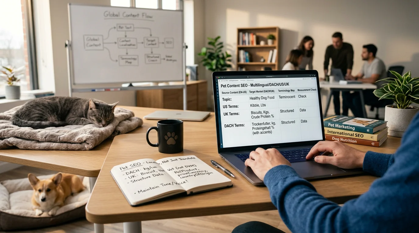 Multilingual Pet SEO: US/UK/DACH Localization Without Losing Voice